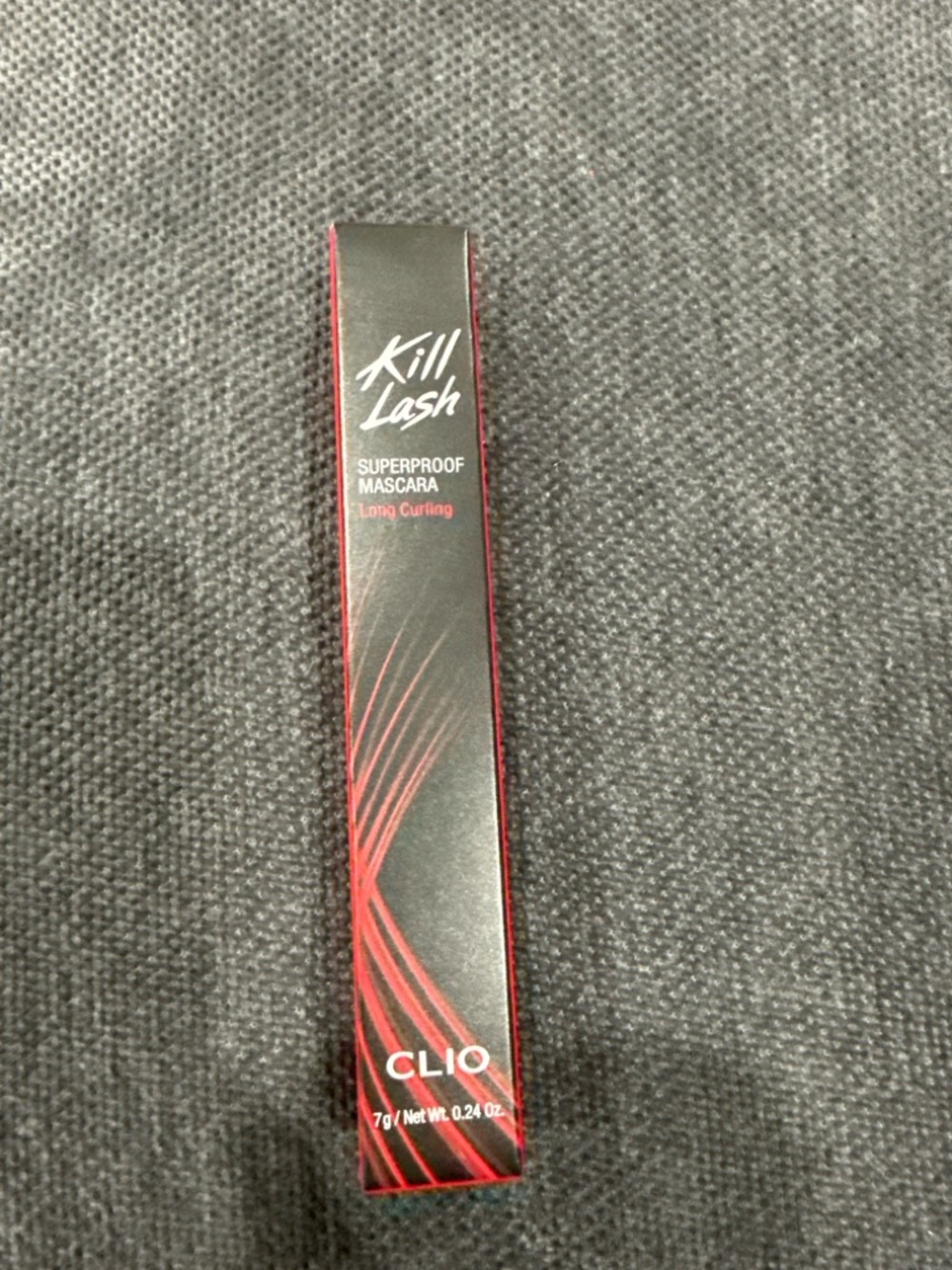 Clio Black Mascara with Red Accents